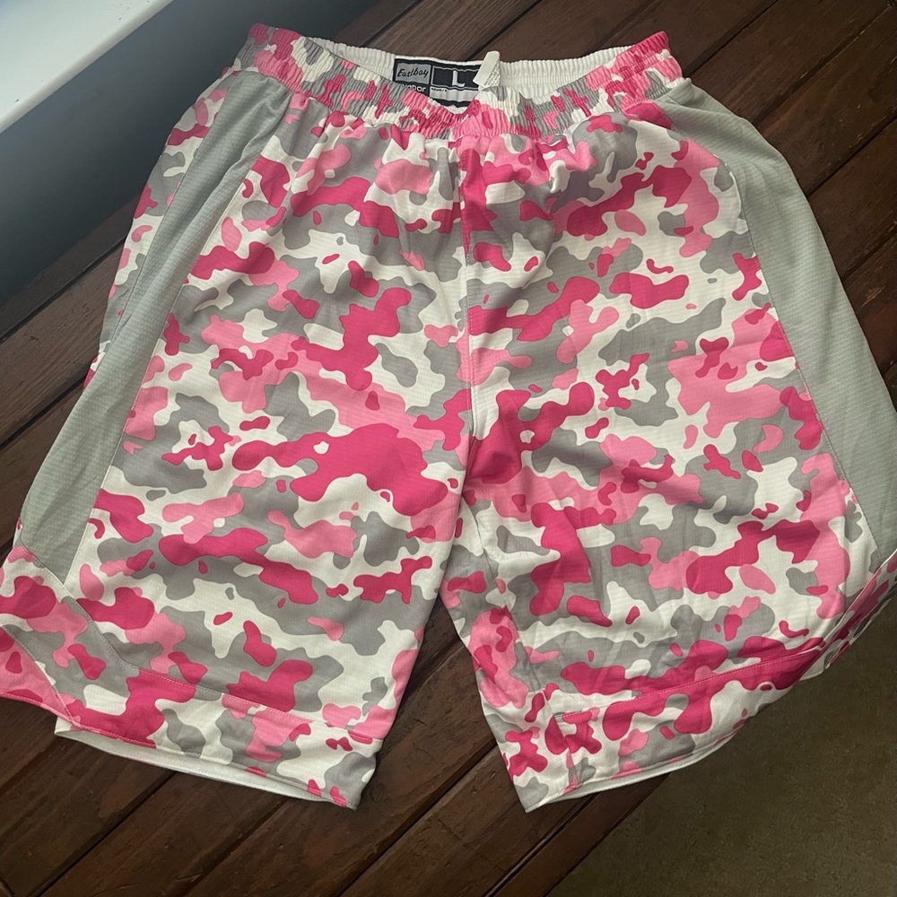 EASTBAY Pink & Gray Camo Athletic Shorts
